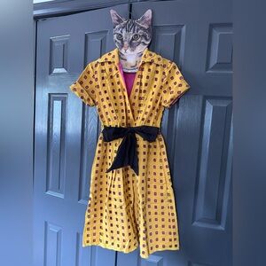 Diane Von Furstenberg yellow dress